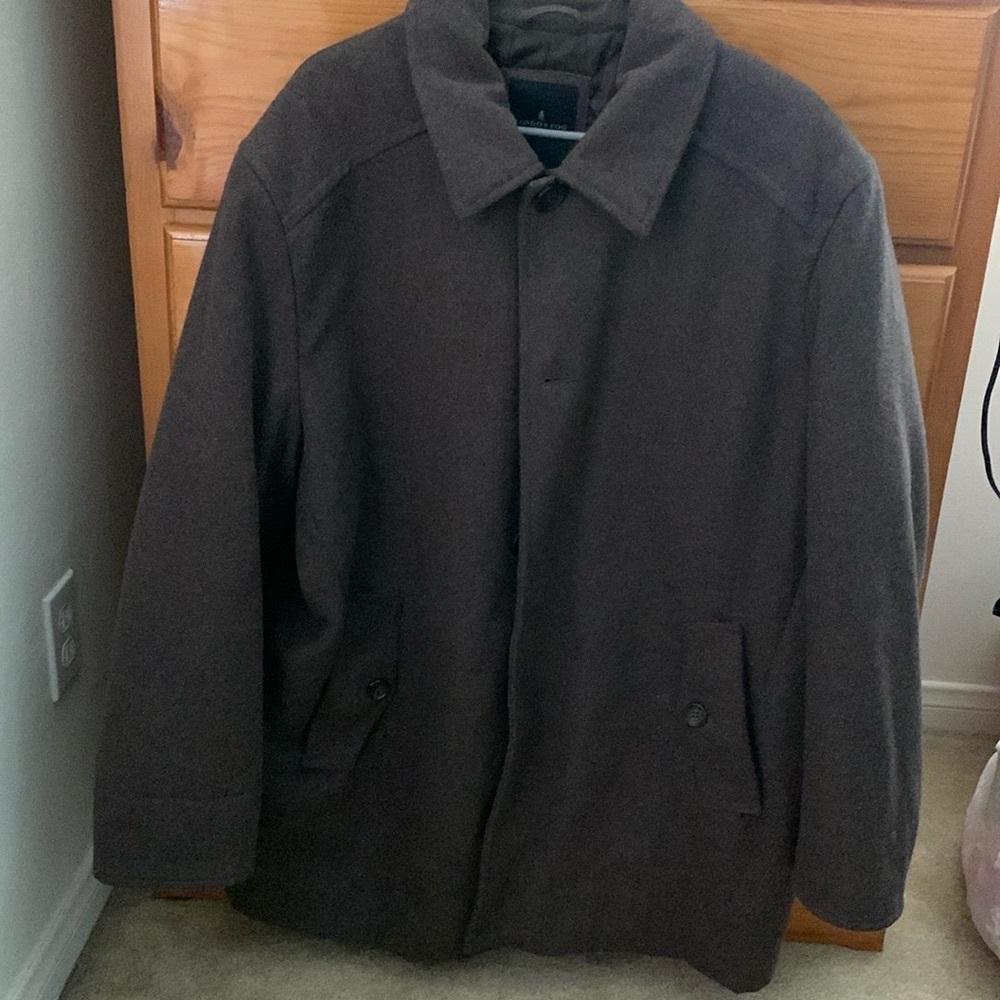 London Fog Wool Men’s Peacoat brown szXL Menswear